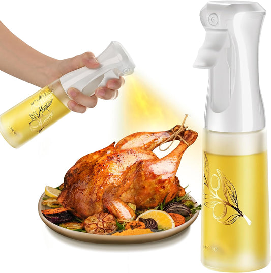 Oil Sprayer for Cooking, Olive Oil Sprayer Mister, 200ml Glass Olive Oil Spray Bottle